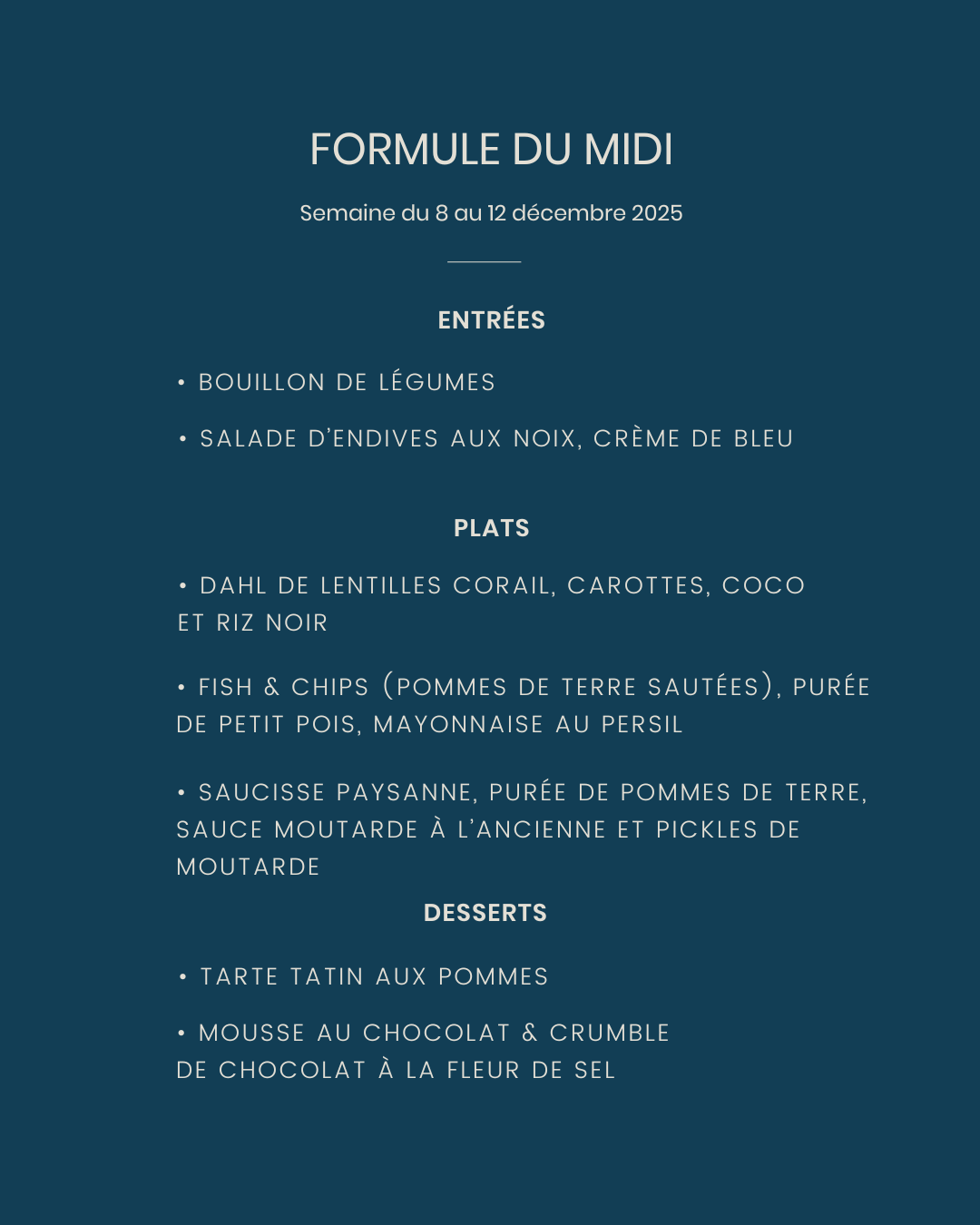Formule du midi