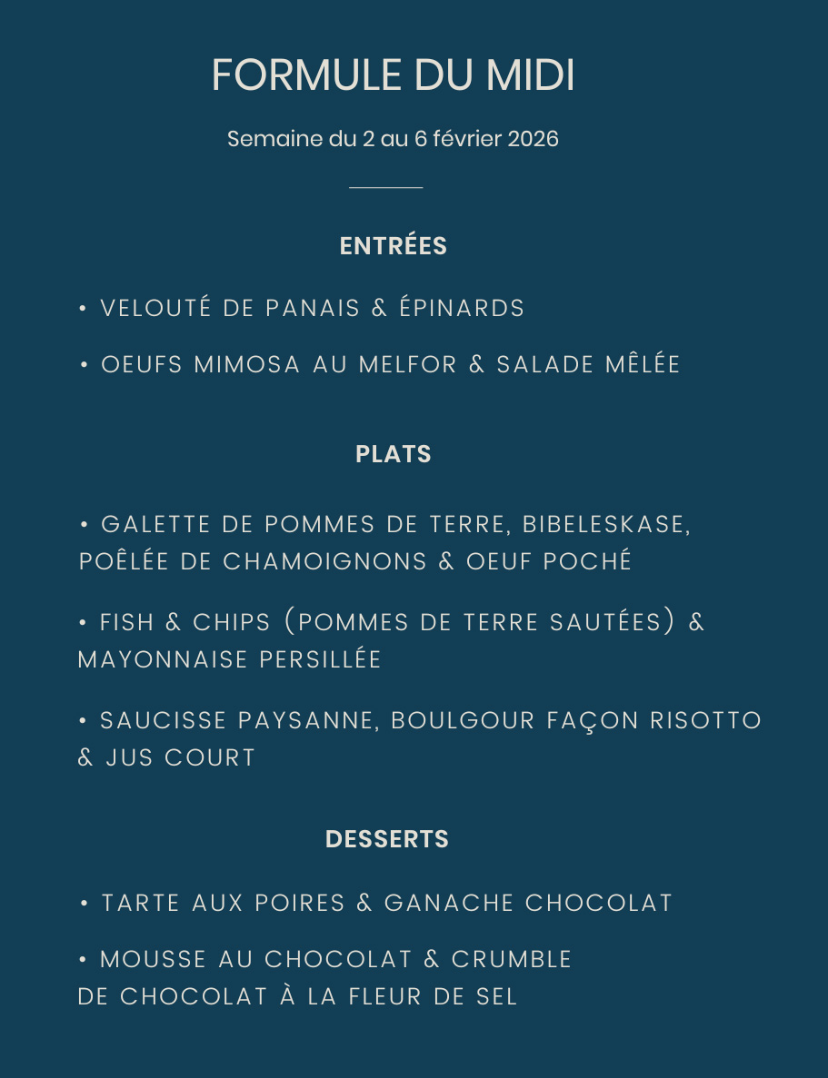 Menu de la semaine LPF