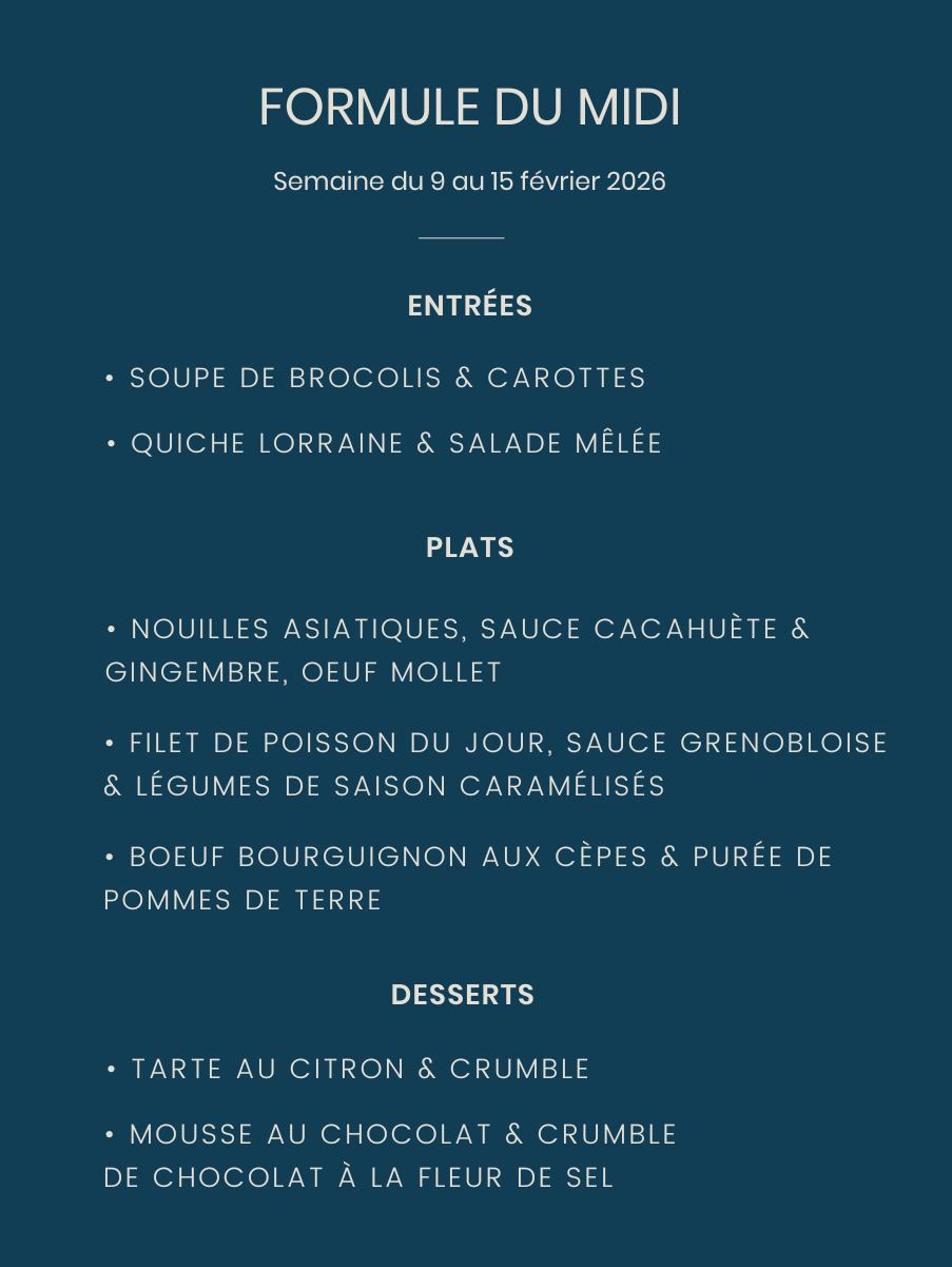 Menu de la semaine LPF